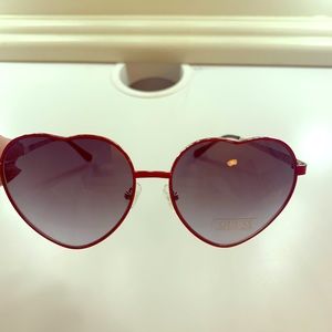 Red heart sun glasses